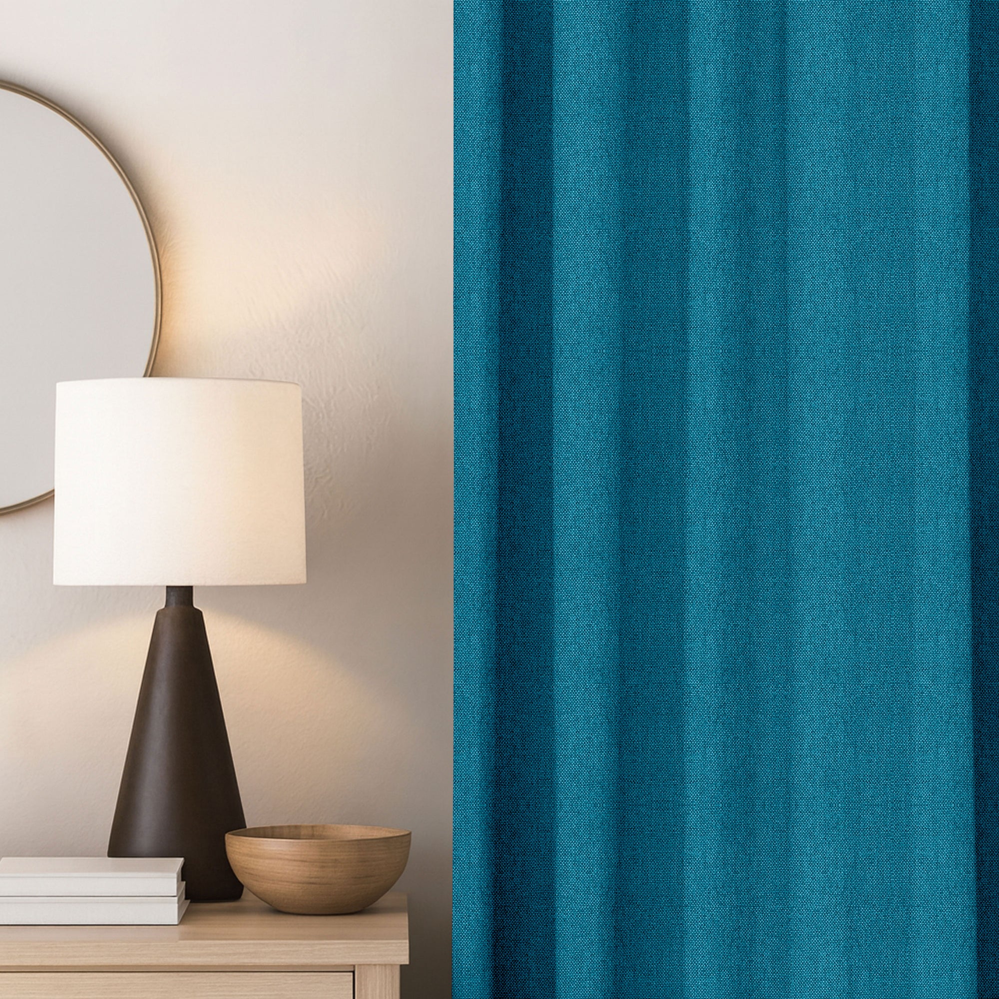 Blue Linen Curtains