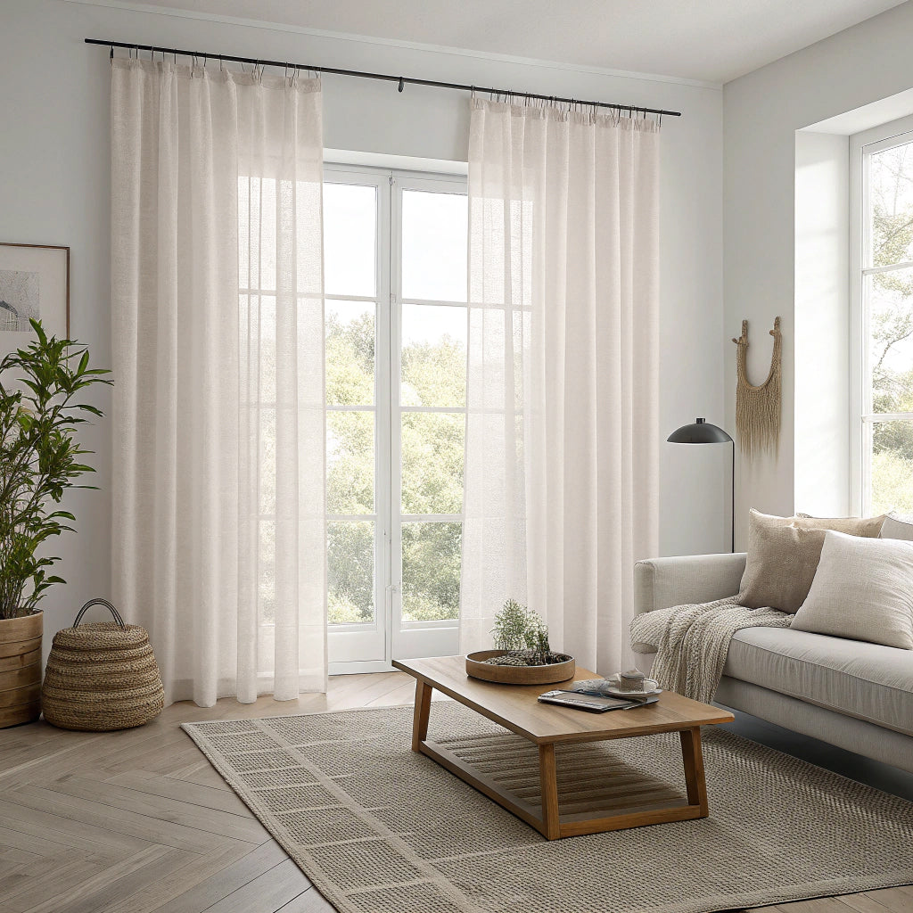 Bone Sheer Curtains