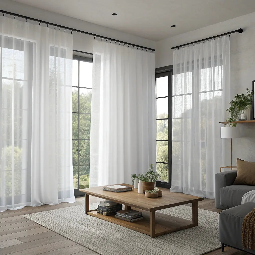 White Sheer Curtains