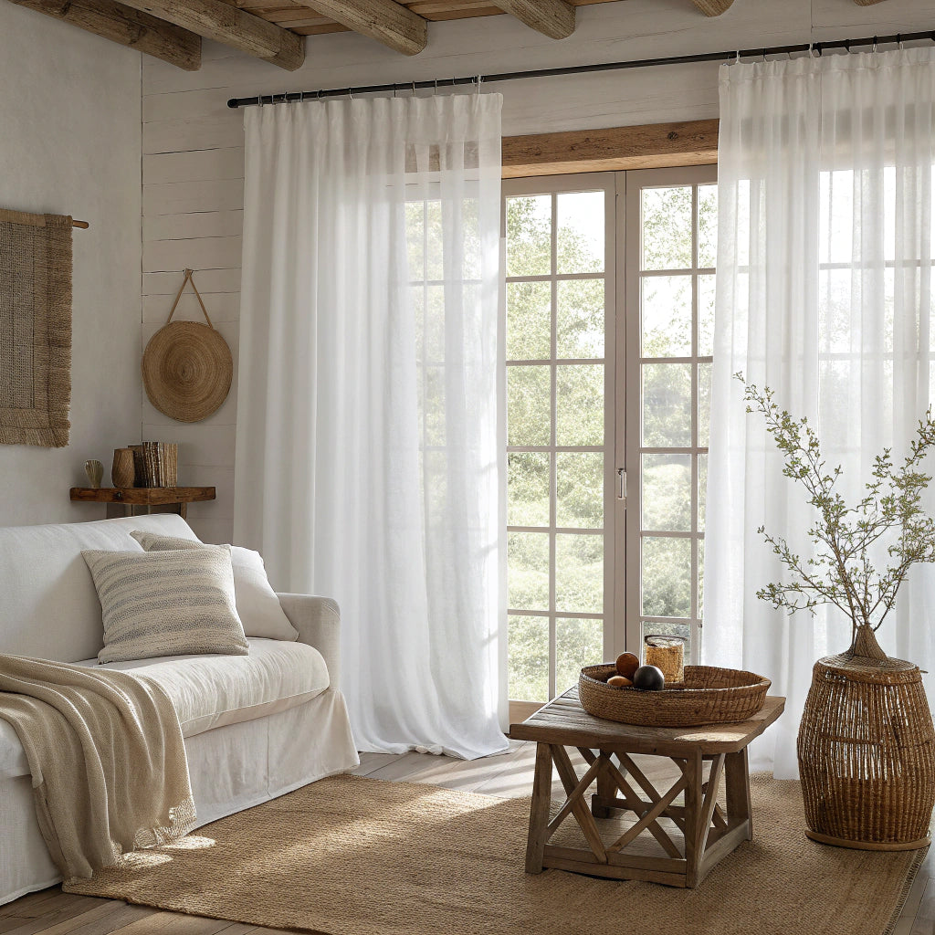 White Sheer Curtains