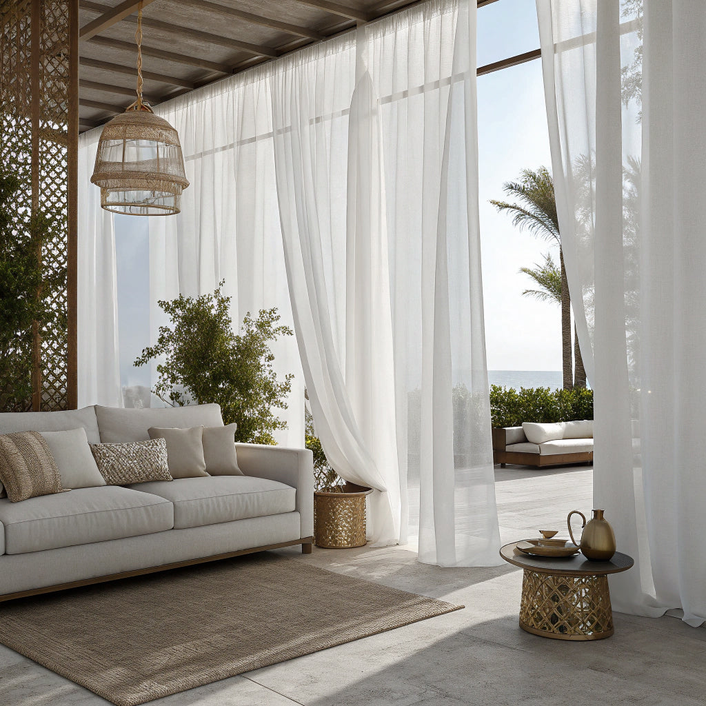 White Sheer Curtains