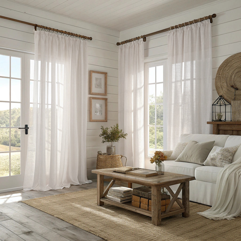 Cotton Seed Sheer Curtains
