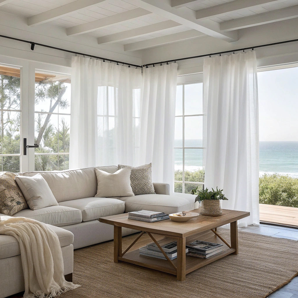 Timberwolf Semi Sheer Curtains