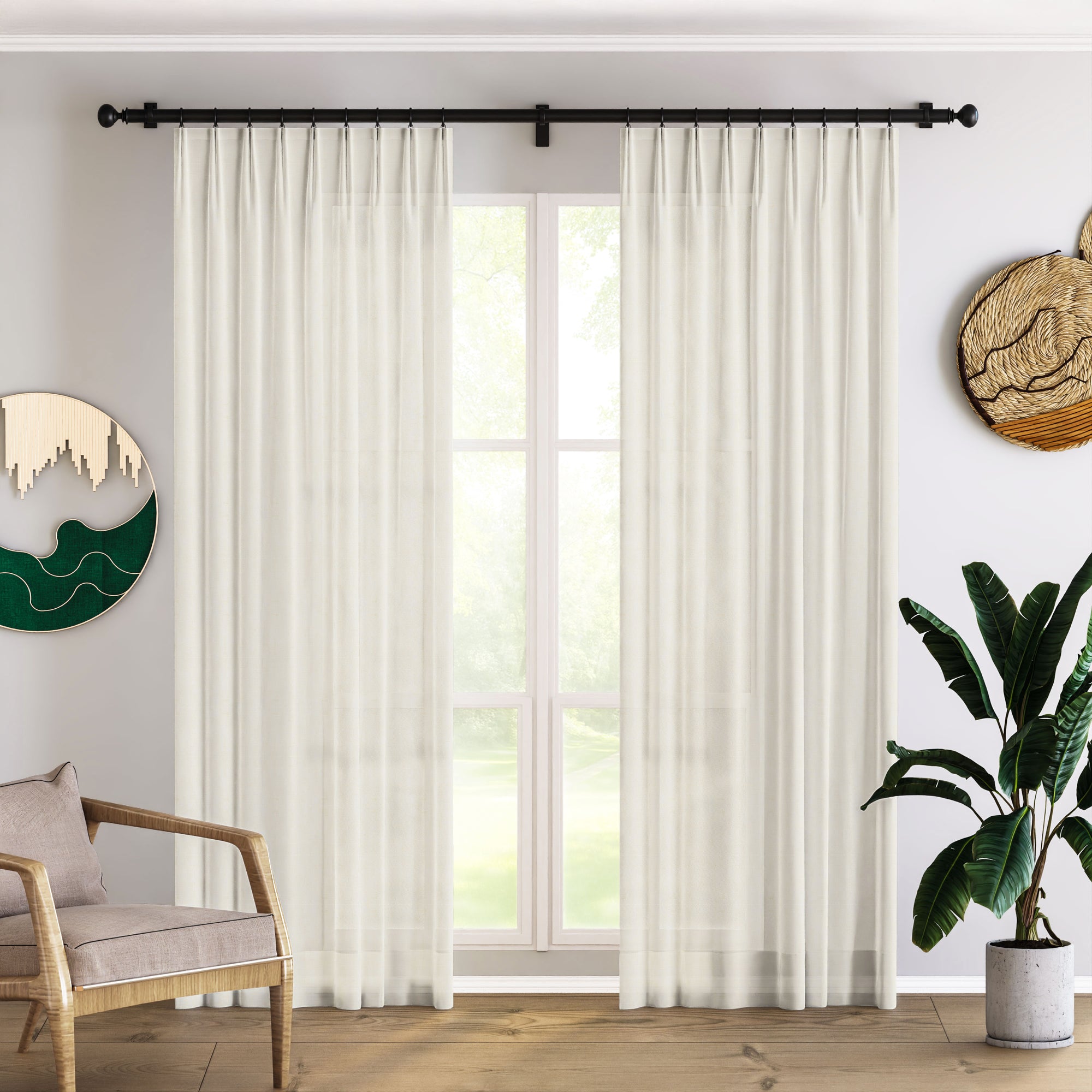Moon Mist Semi Sheer Curtains