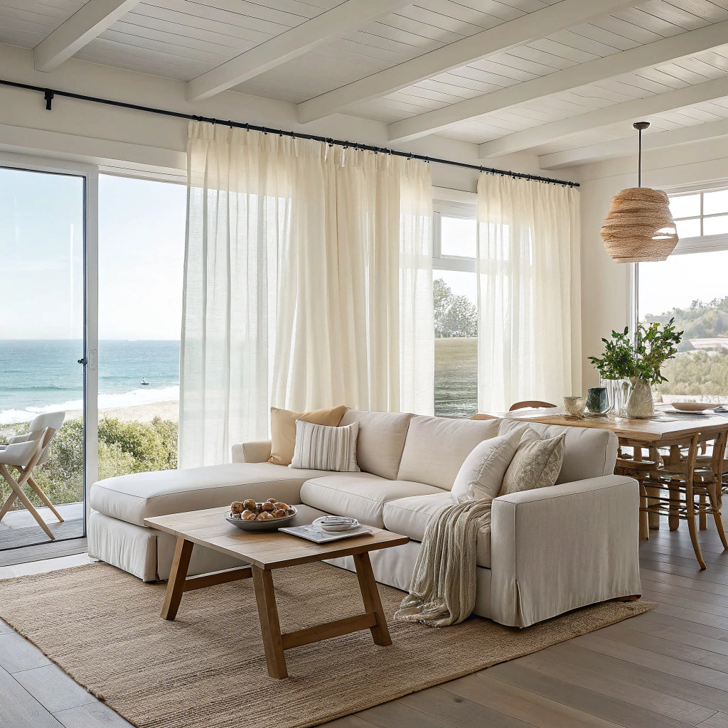 Moon Mist Semi Sheer Curtains