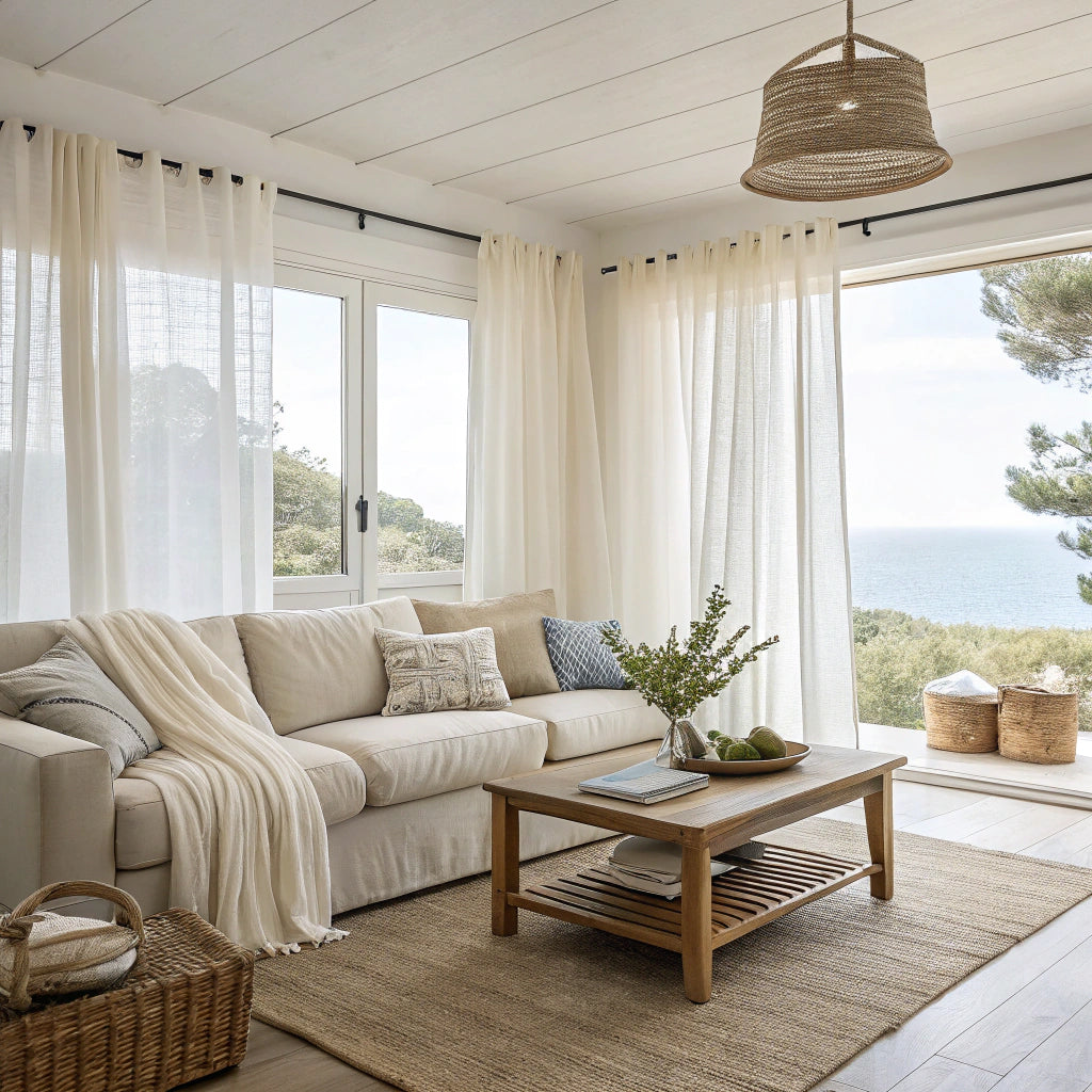 Moon Mist Semi Sheer Curtains