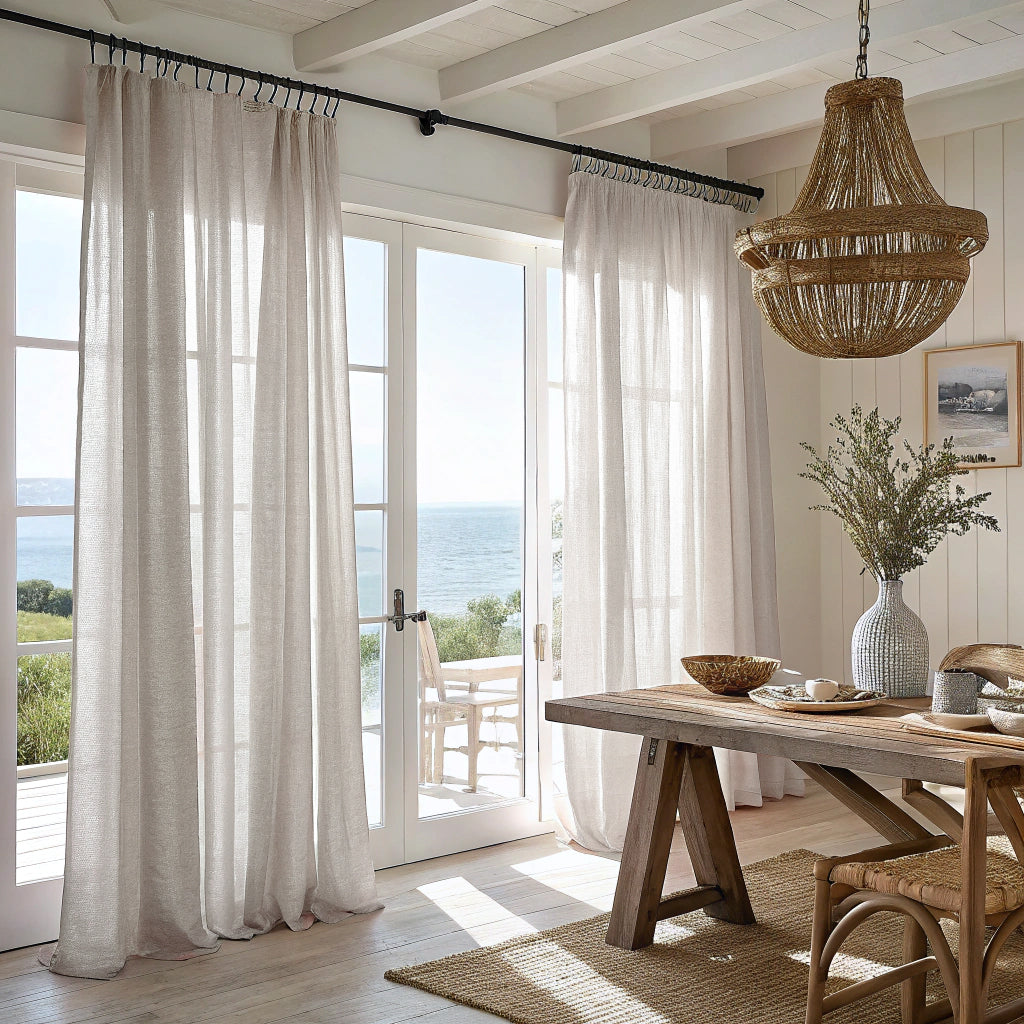 Cotton Seed Semi Sheer Curtains