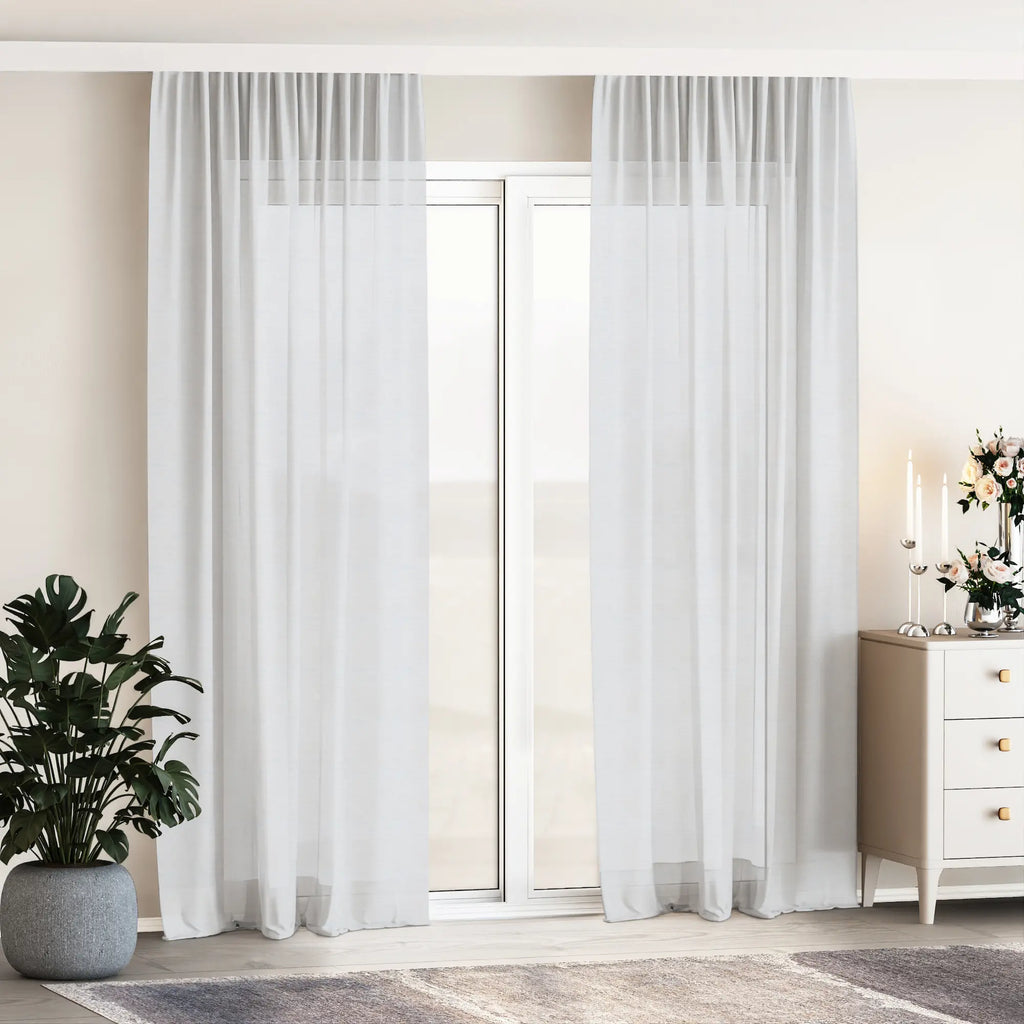 Grey Semi Sheer Curtains