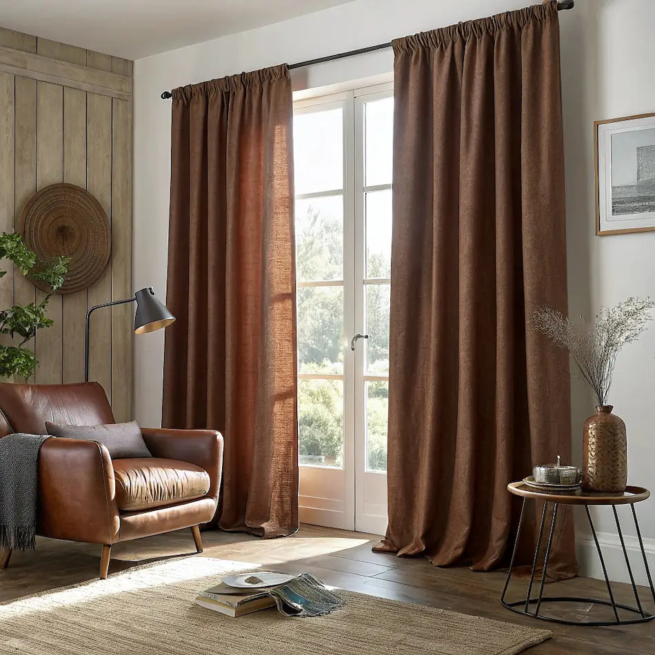 Taupe Linen Curtains