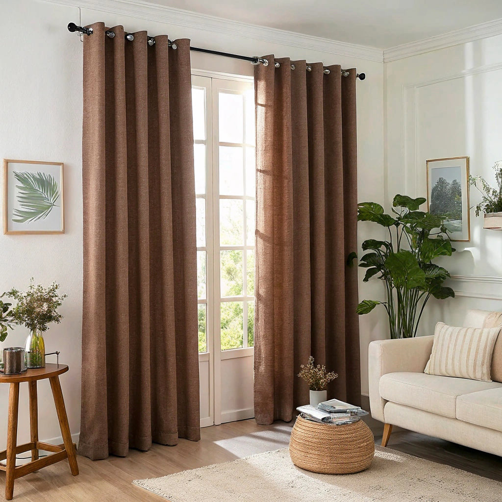 Taupe Linen Curtains