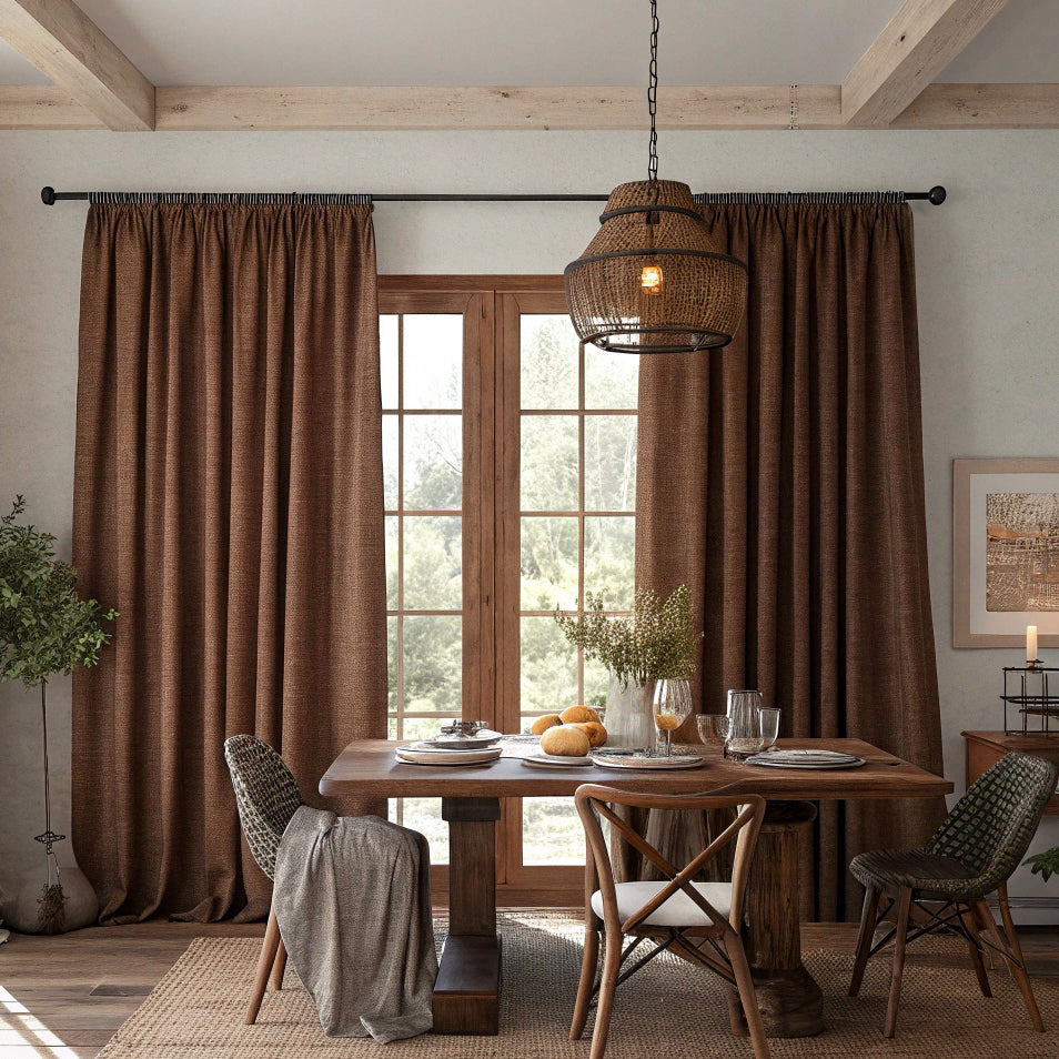 Taupe Linen Curtains