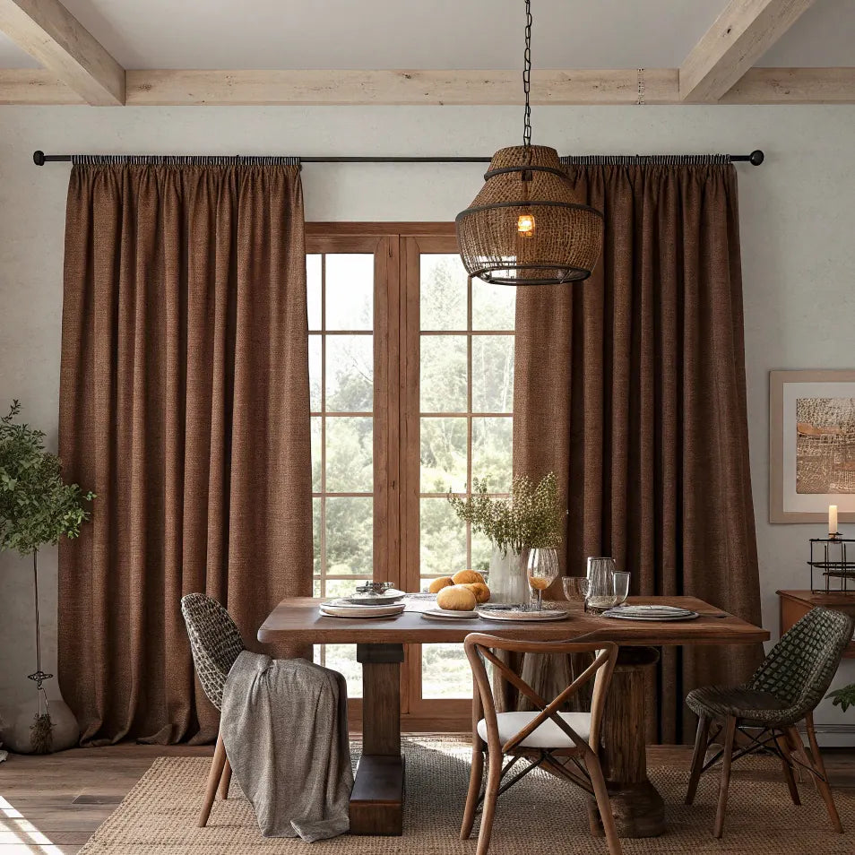Taupe Linen Curtains