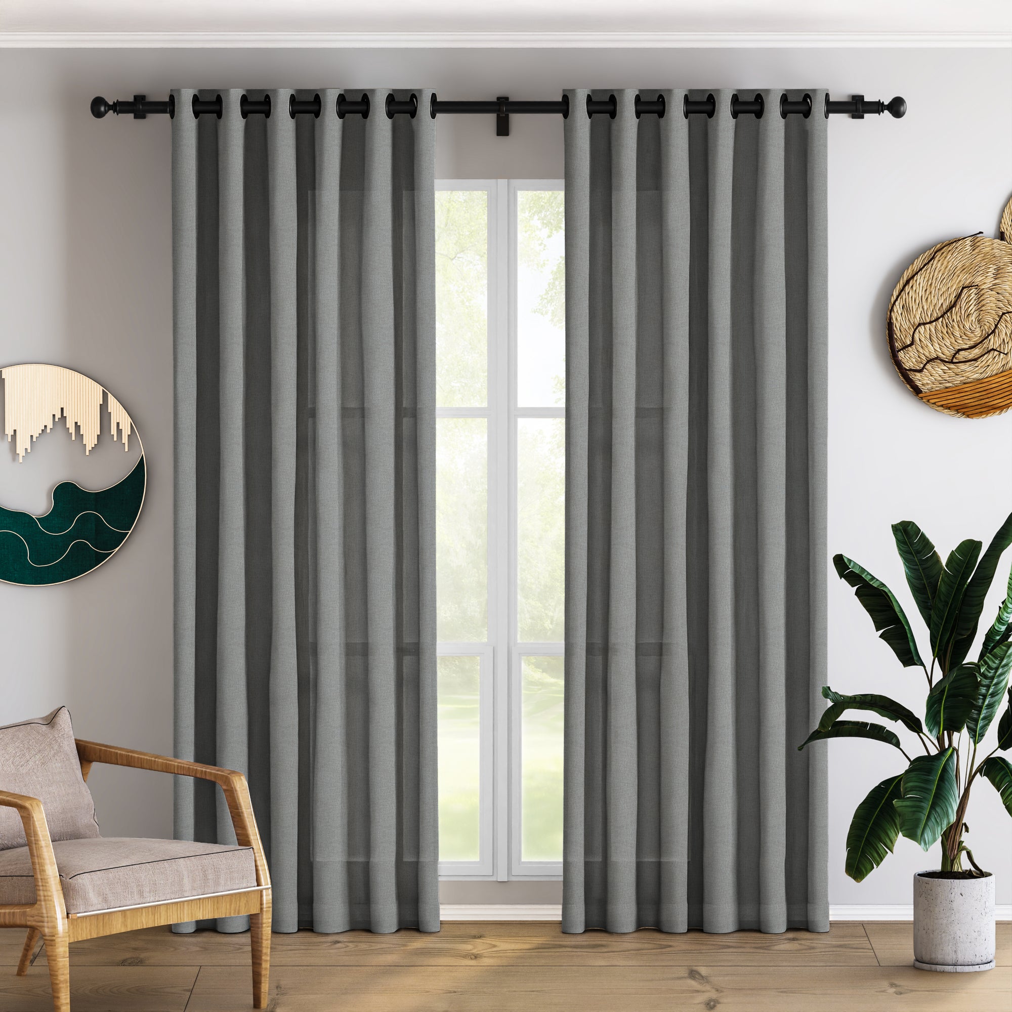 Light Gray Linen Curtains