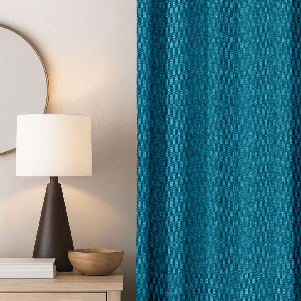 Blue Linen Curtains