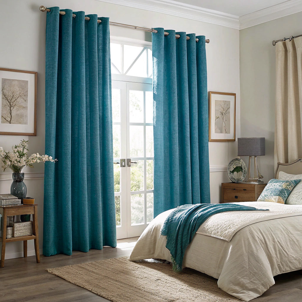 Blue Linen Curtains
