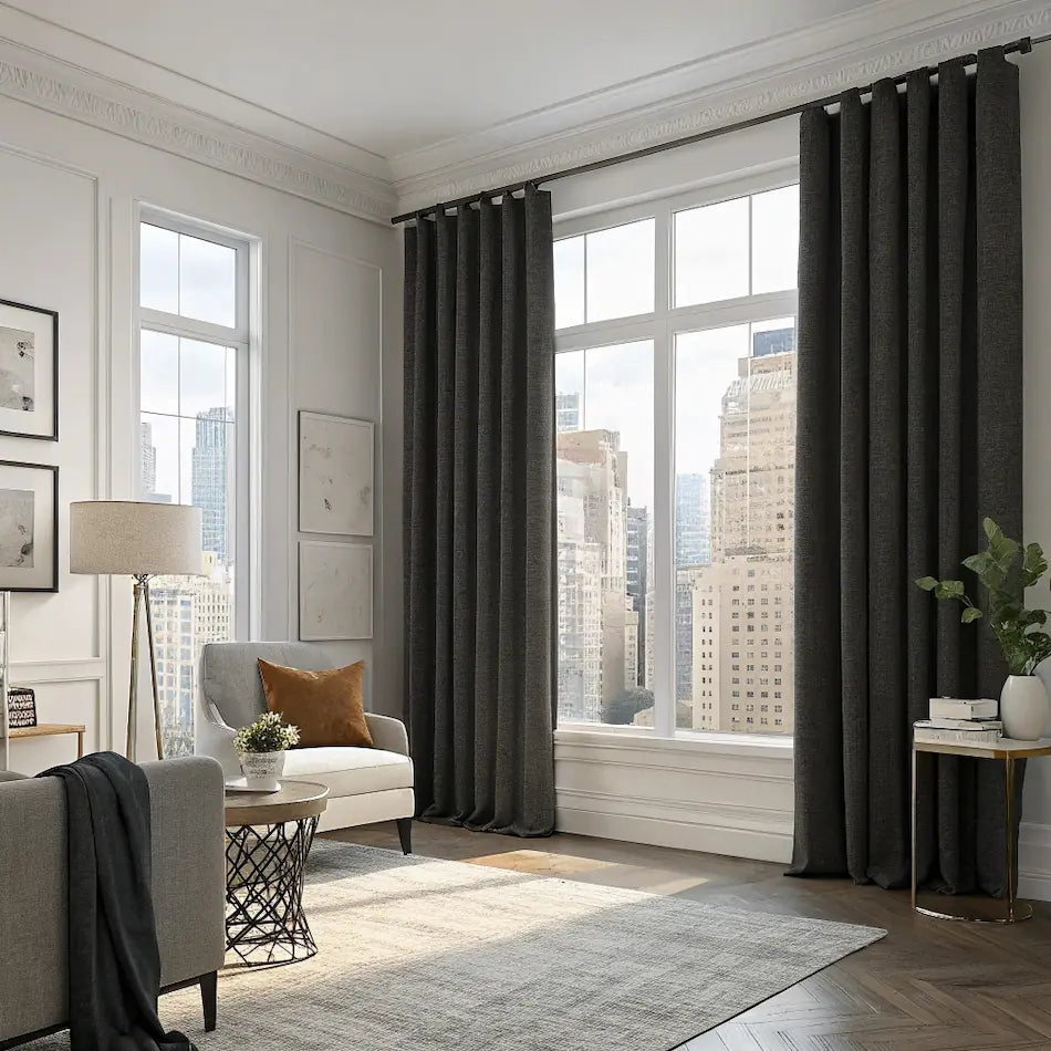 Black Linen Curtains