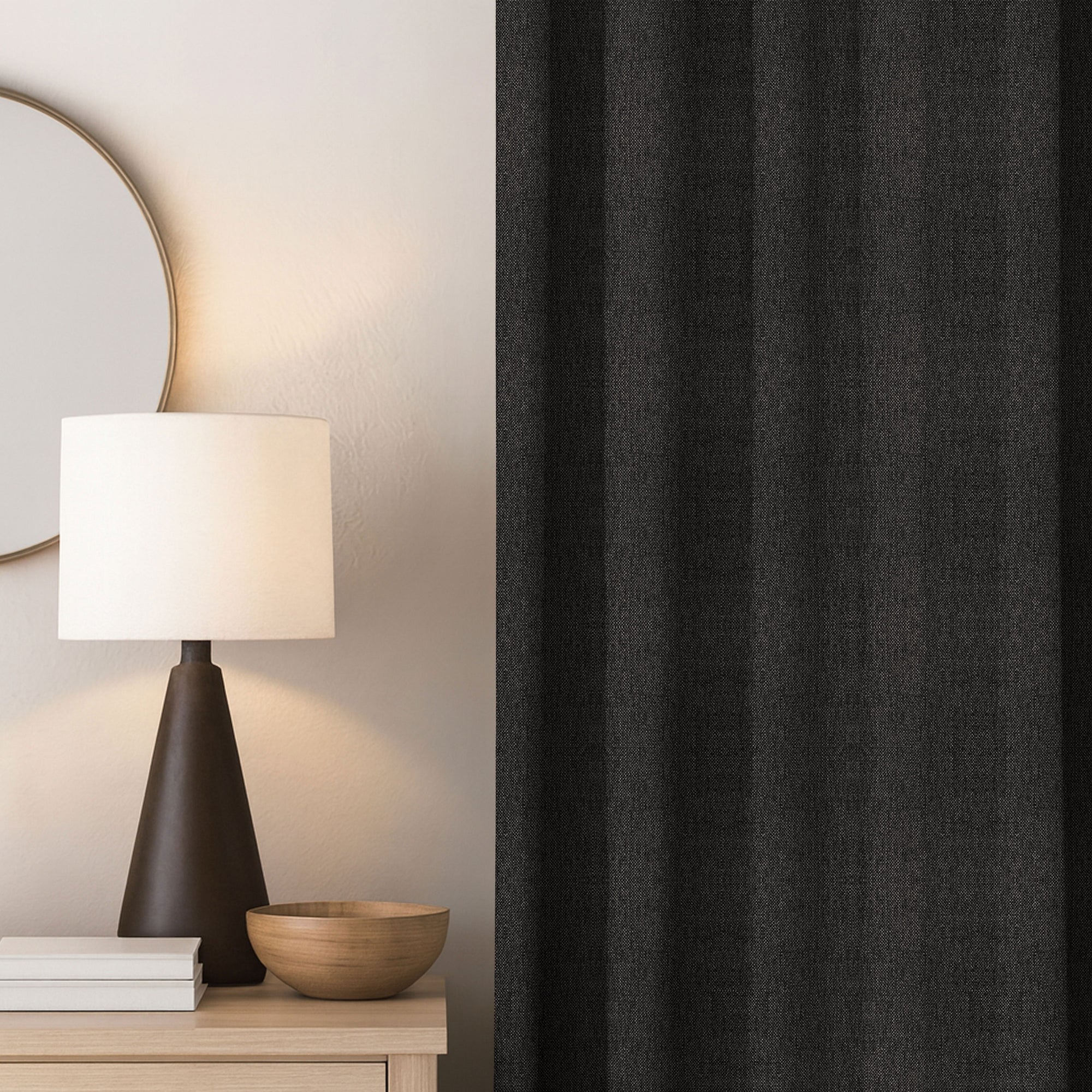 Black Linen Curtains