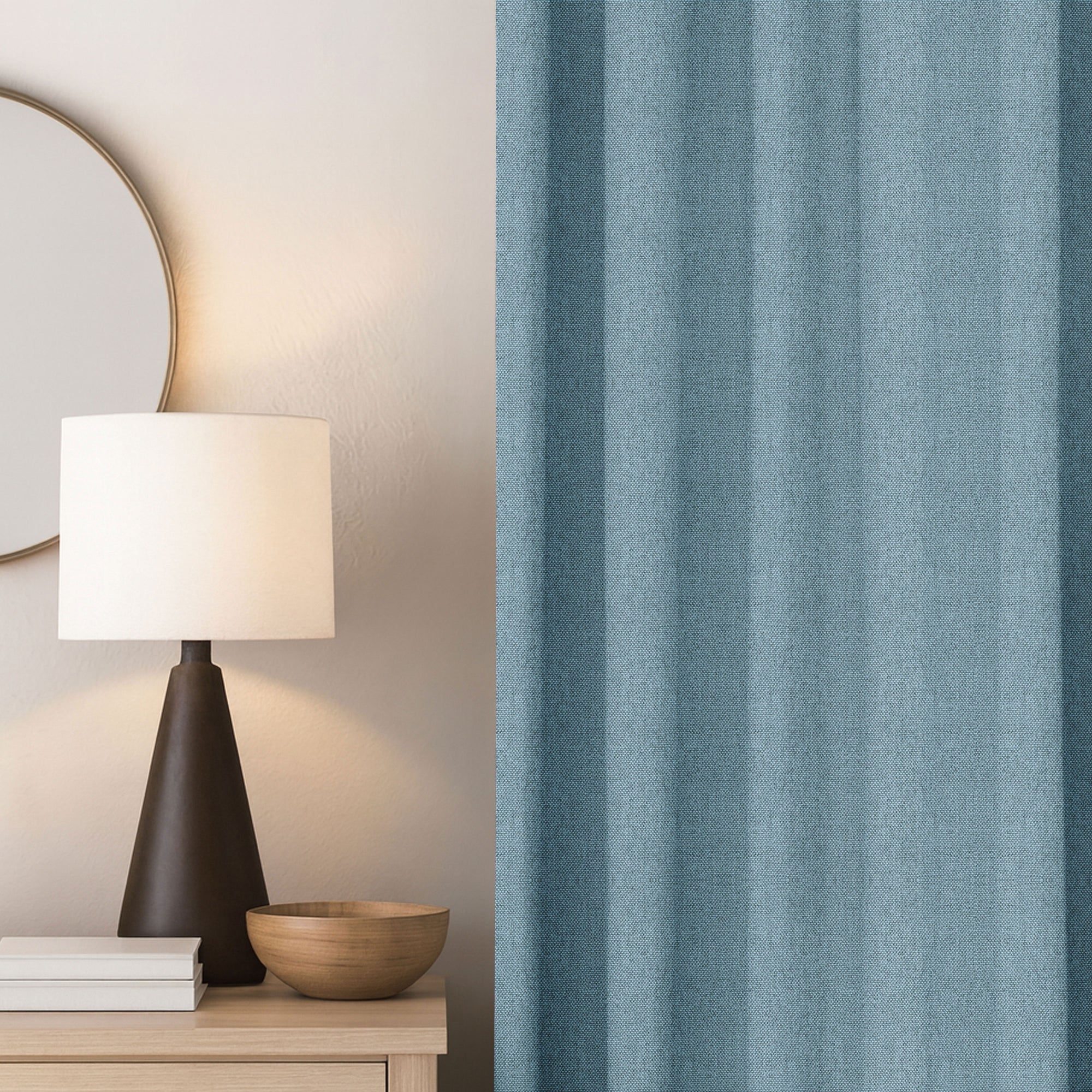 Periwinkle Linen Curtains