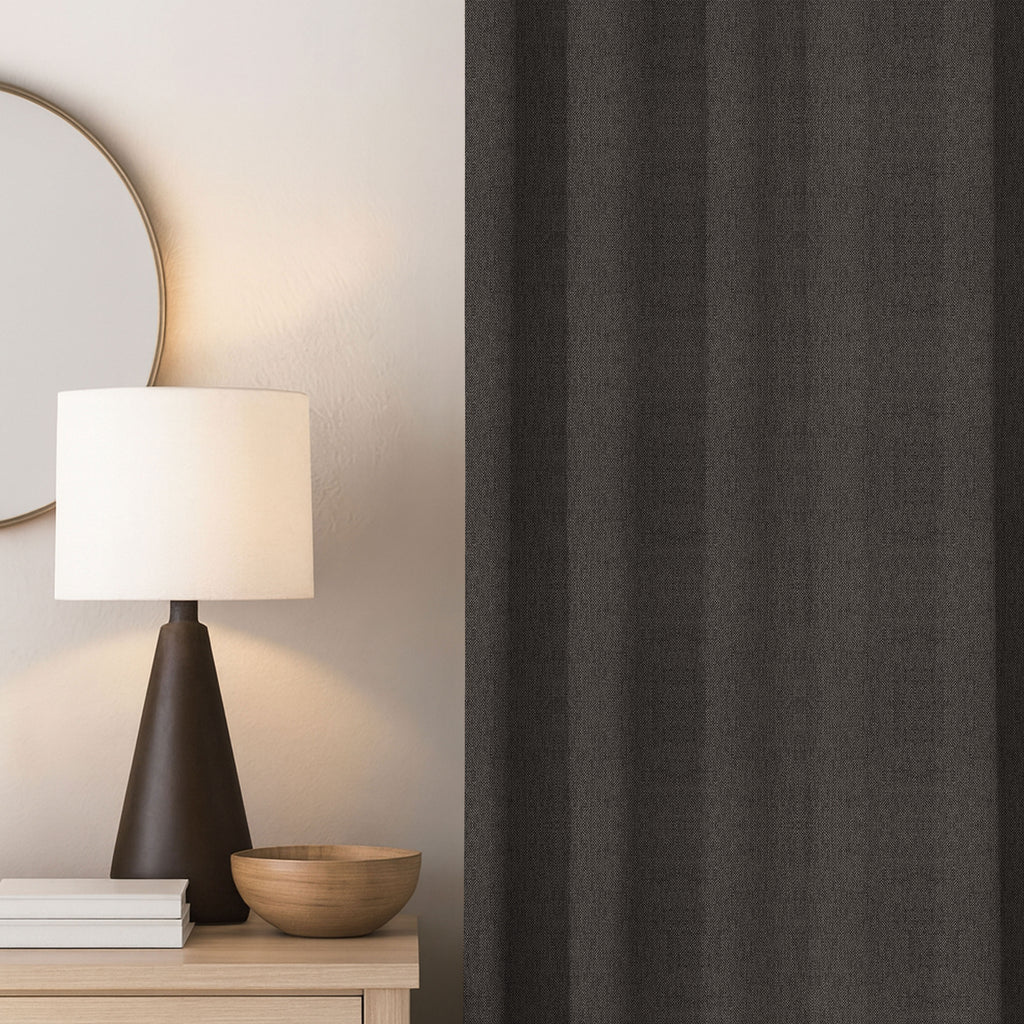 Charcoal Linen Curtains