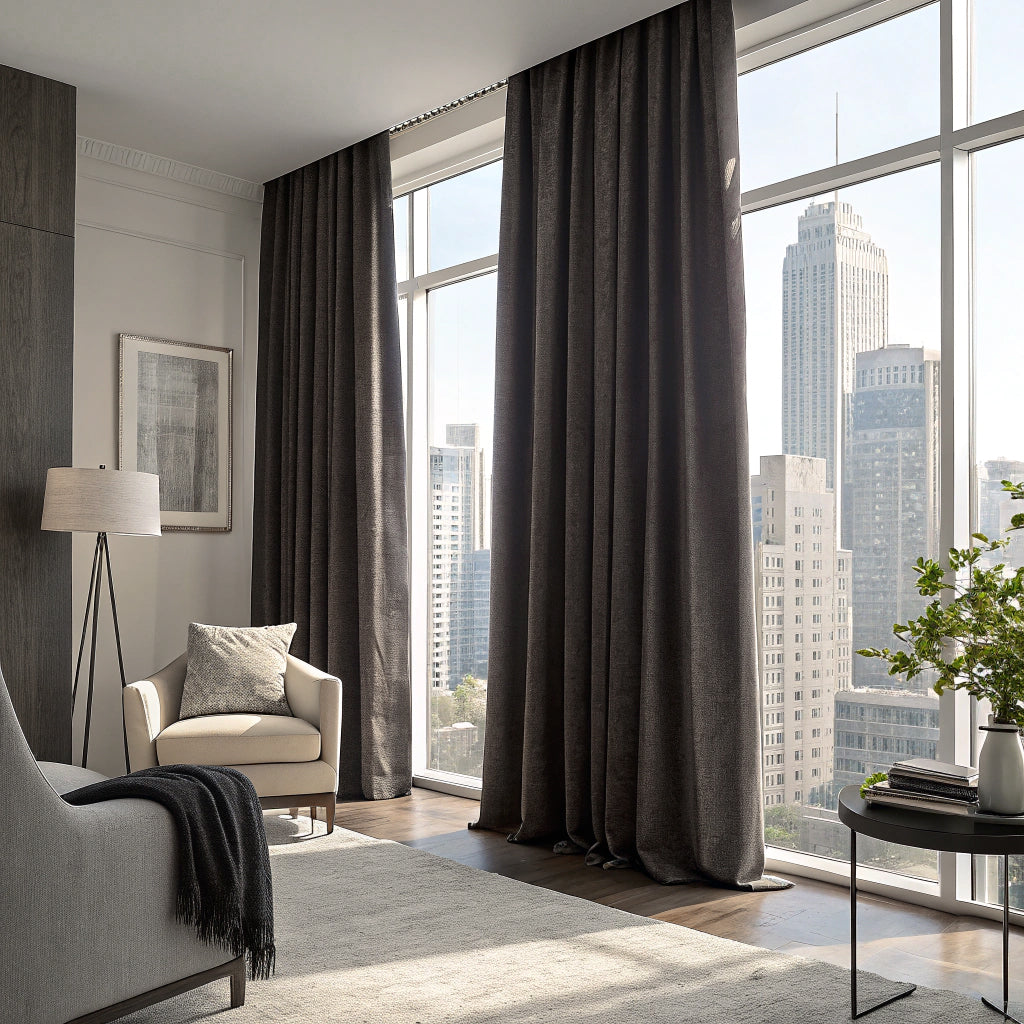 Charcoal Linen Curtains