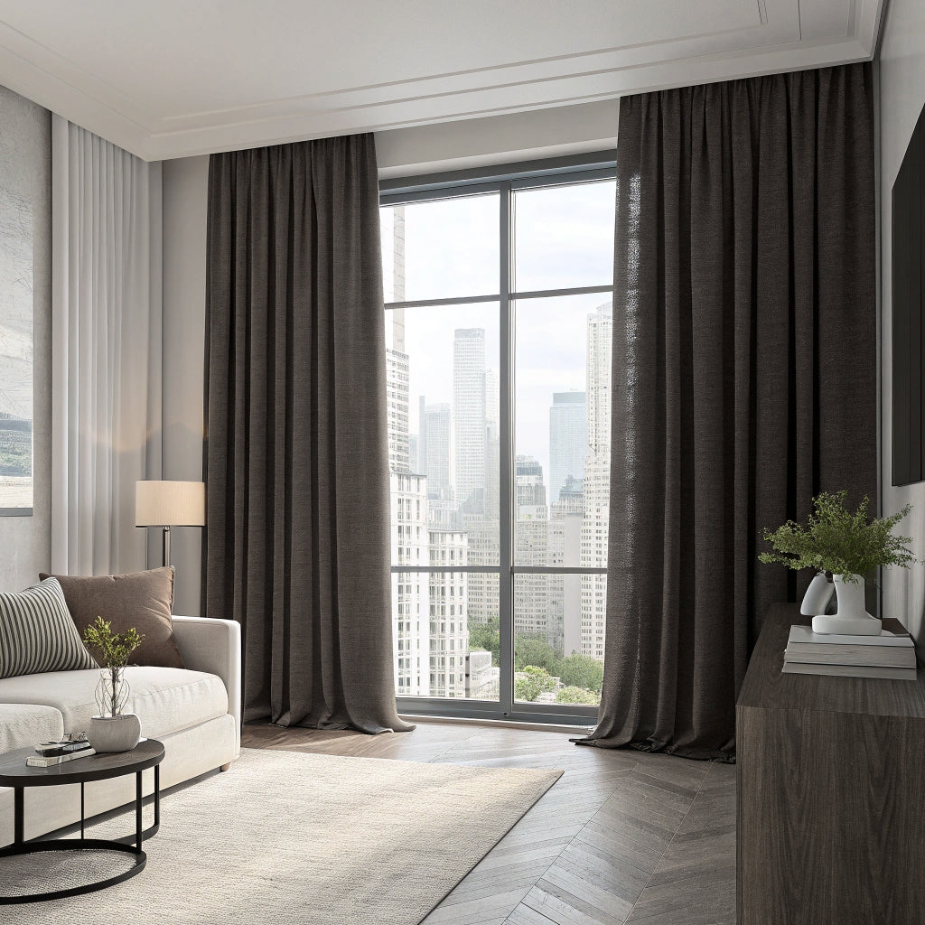 Charcoal Linen Curtains