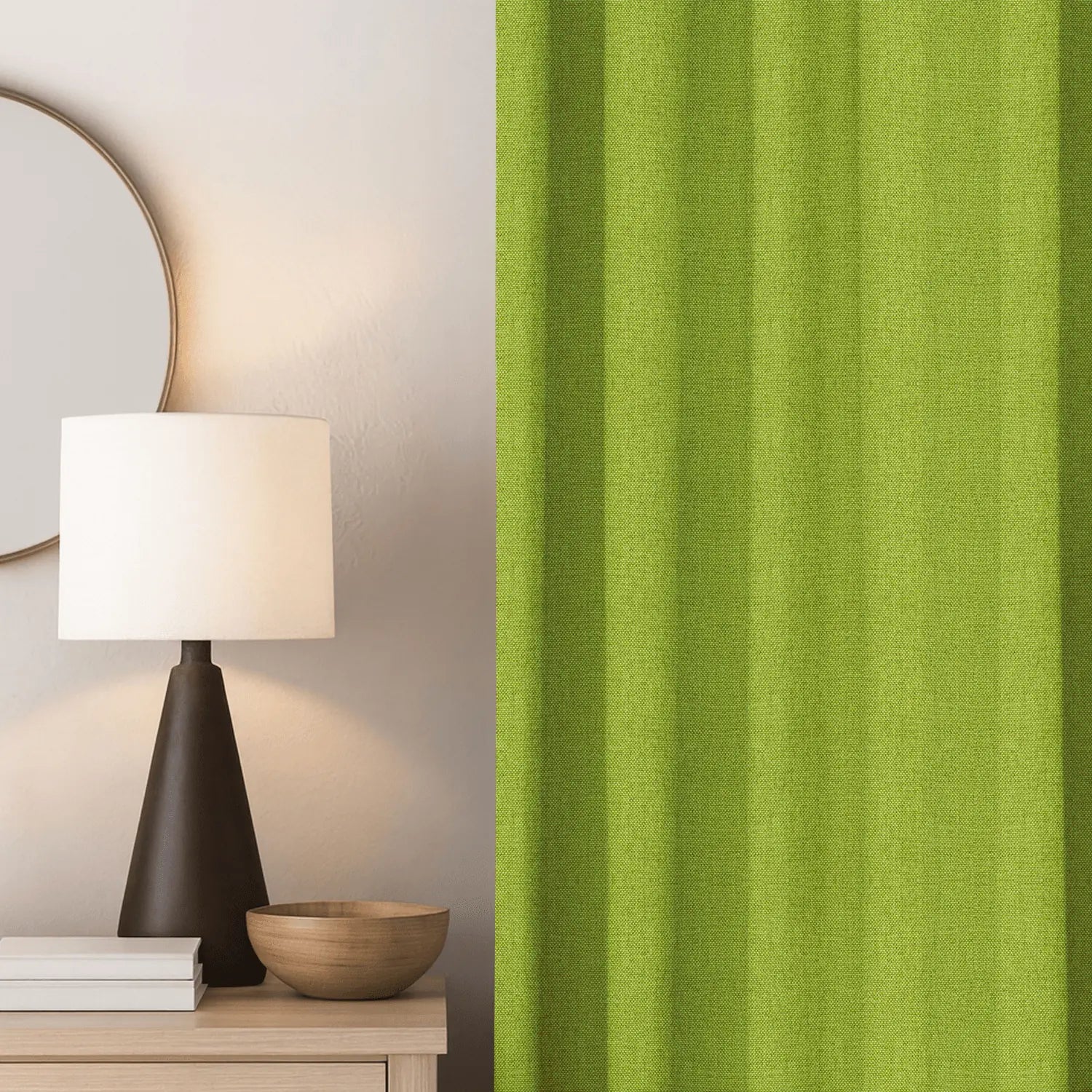 Green Linen Curtains