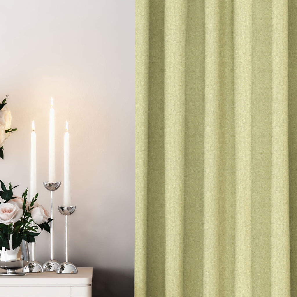 Chartreuse Linen Curtains