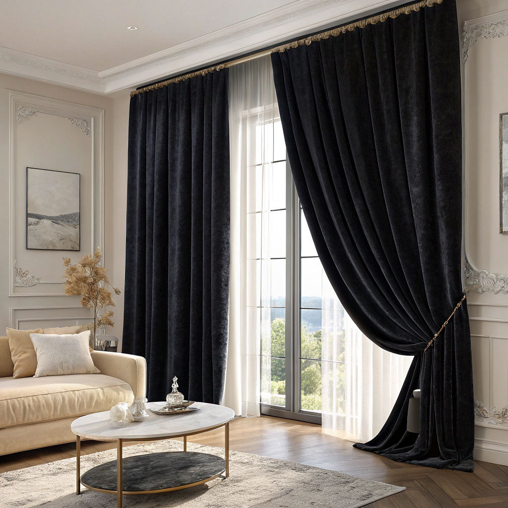 Black Velvet Curtains