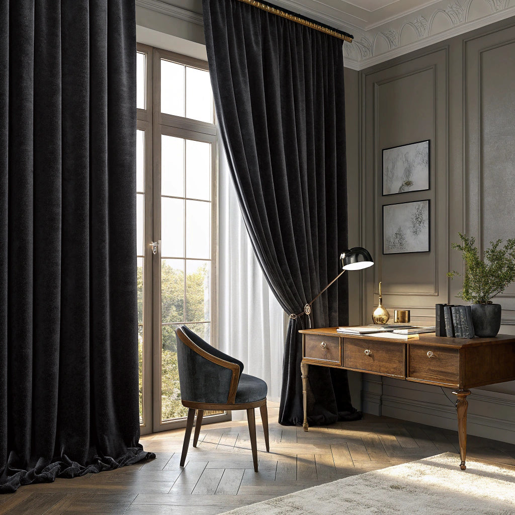 Black Velvet Curtains
