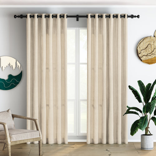Beige Velvet Curtain