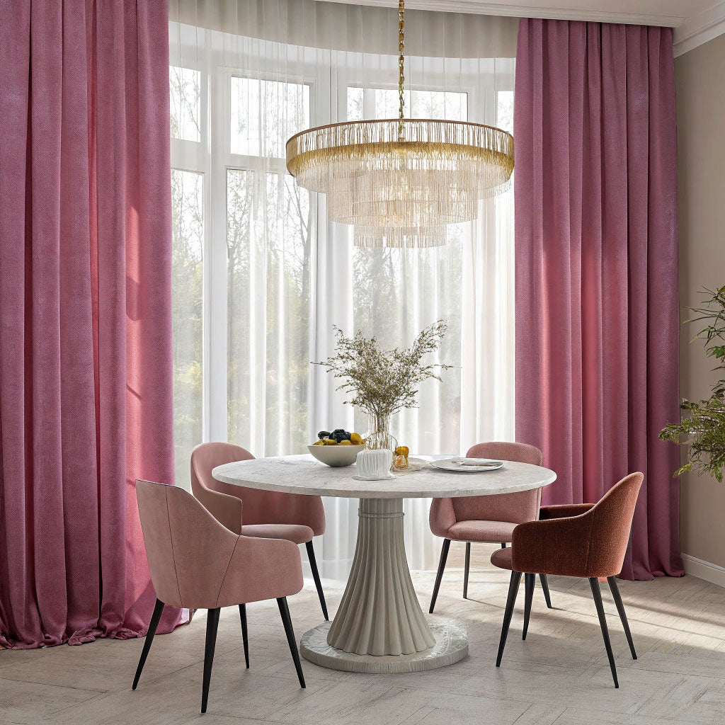 Rose Taupe Velvet Curtains