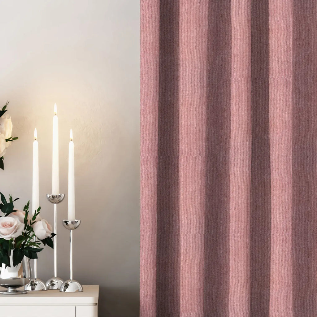 Rose Velvet Curtains