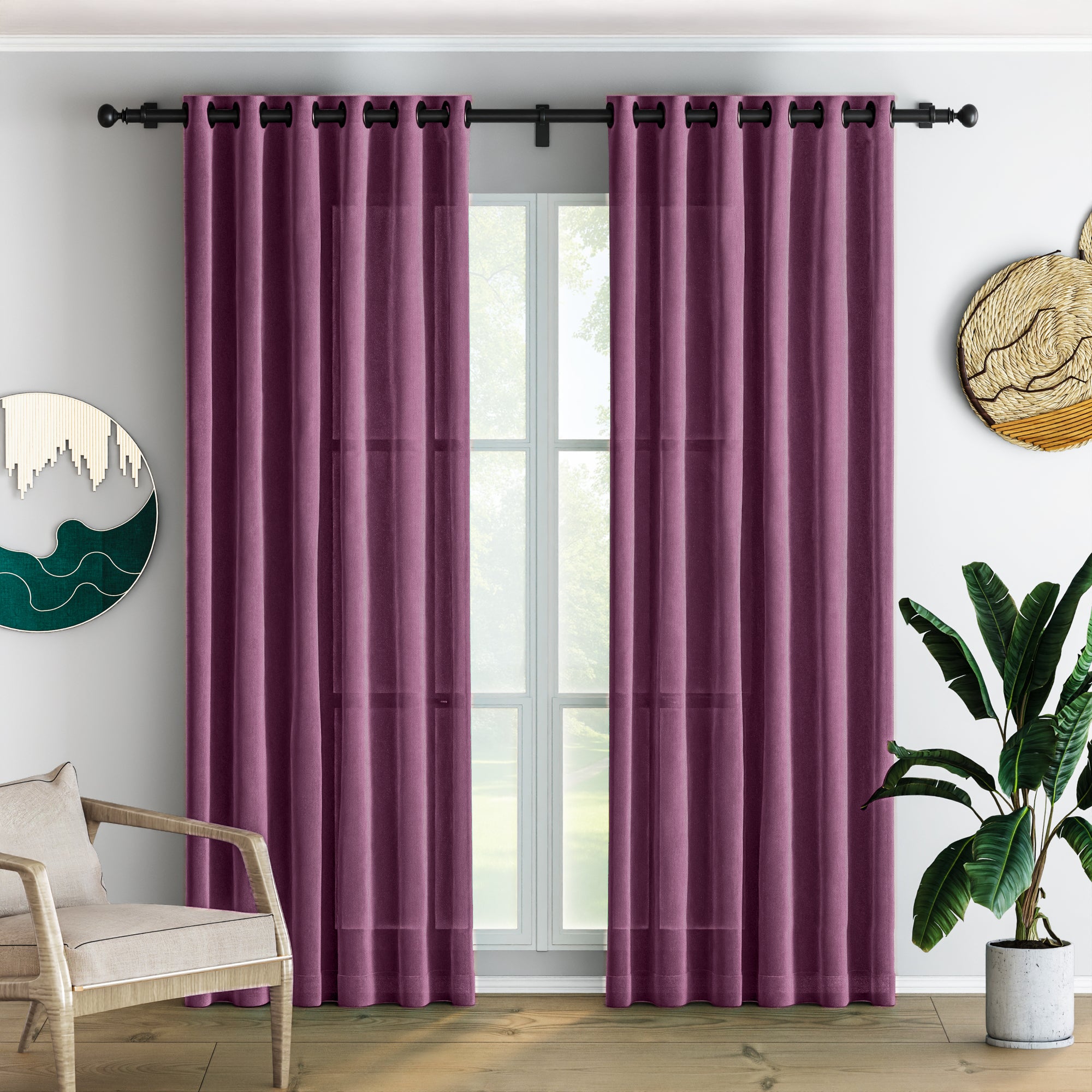 Bouquet Velvet Curtains