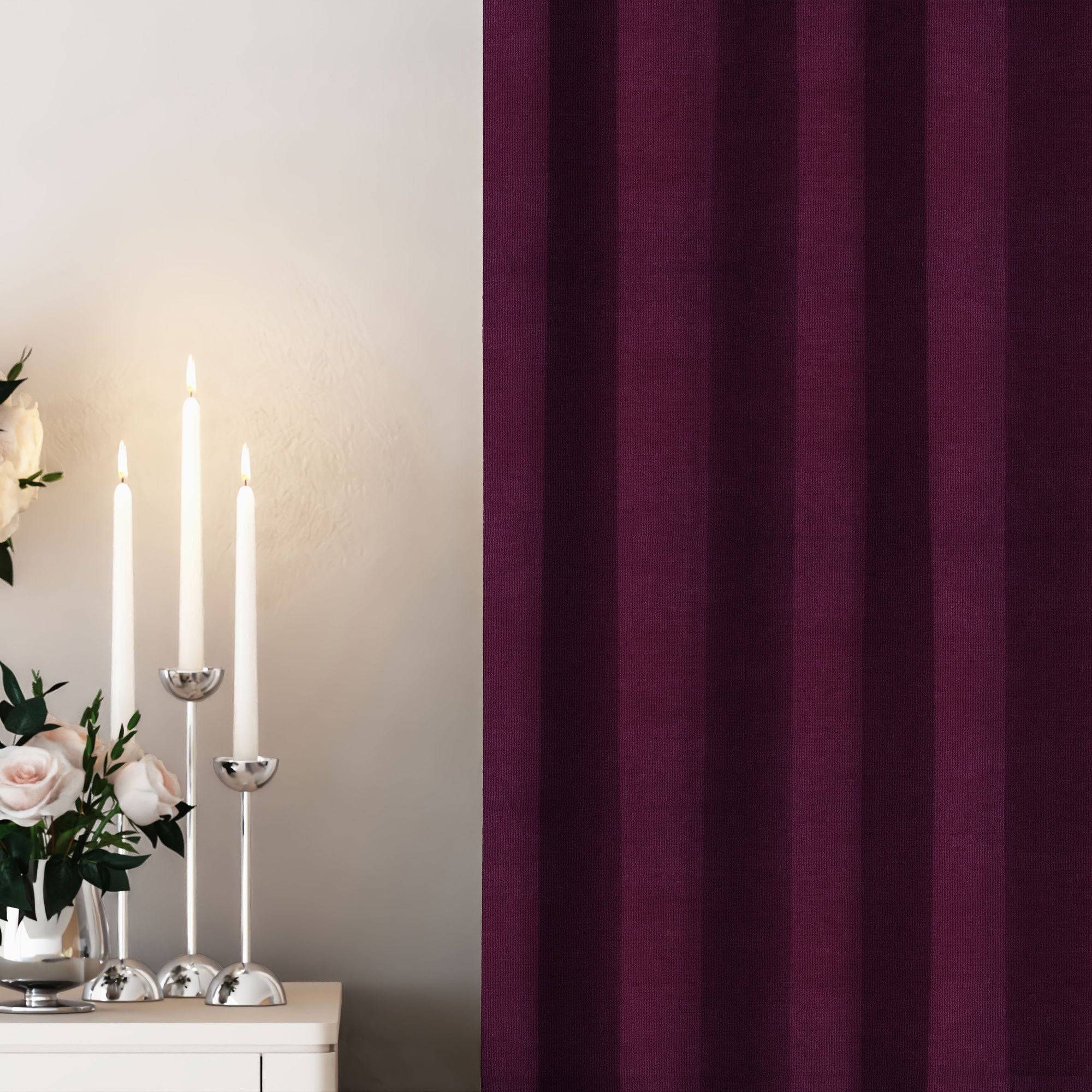 Plum Velvet Curtain