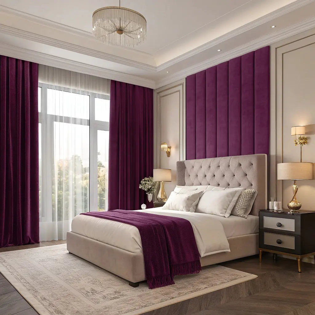 Plum Velvet Curtain