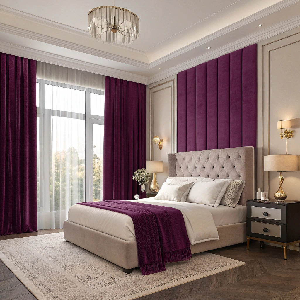 Plum Velvet Curtain