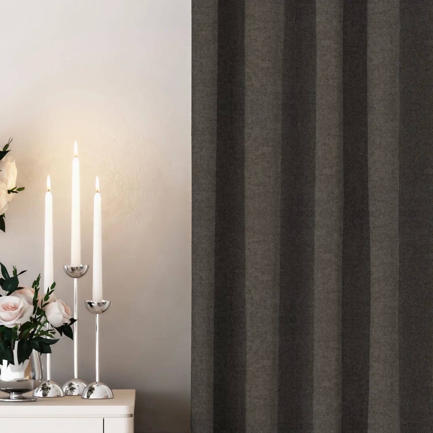 Brown Velvet Curtain