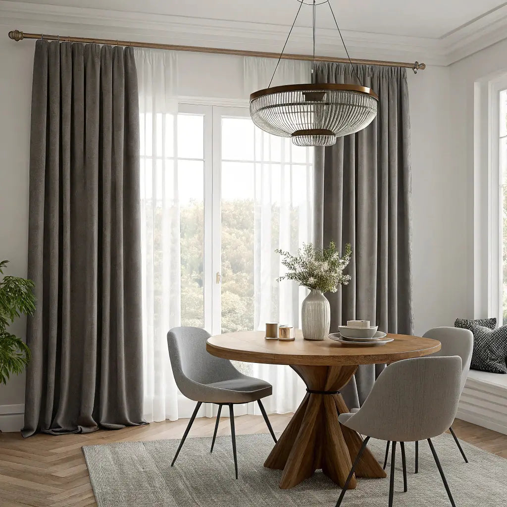 Brown Velvet Curtain