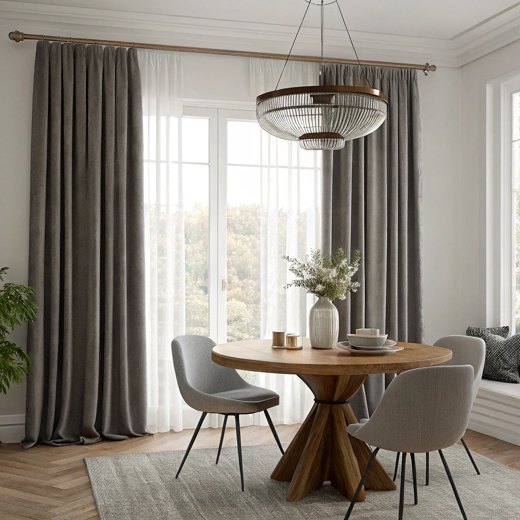 Brown Velvet Curtain