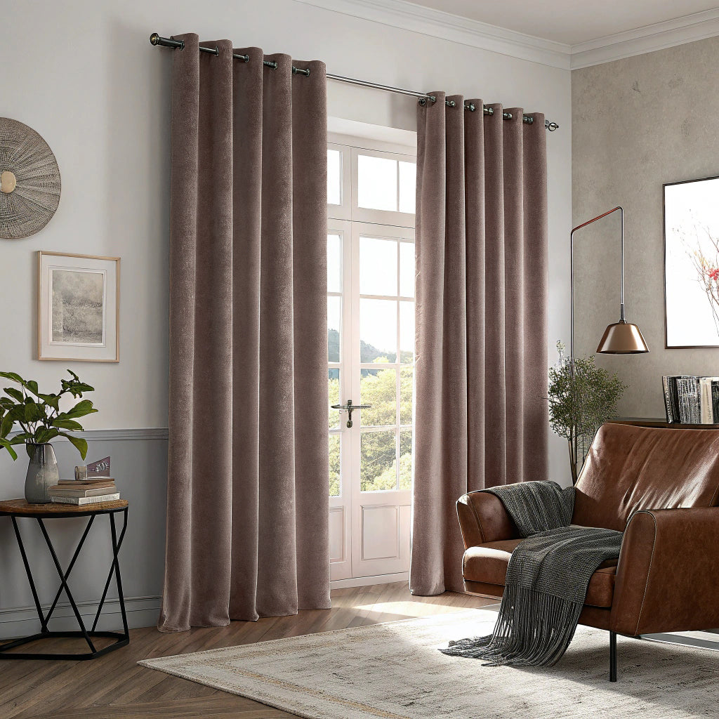 Mocha Velvet Curtain