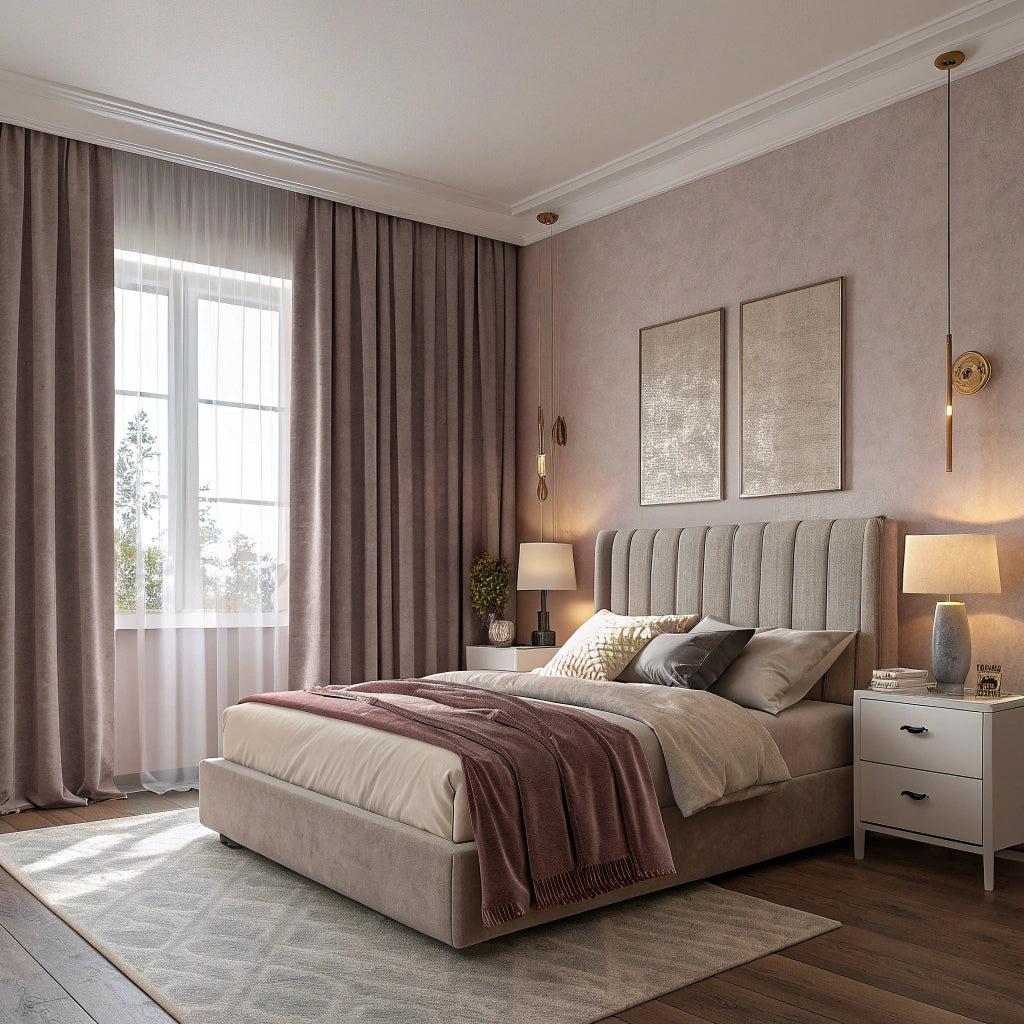 Mocha Velvet Curtain