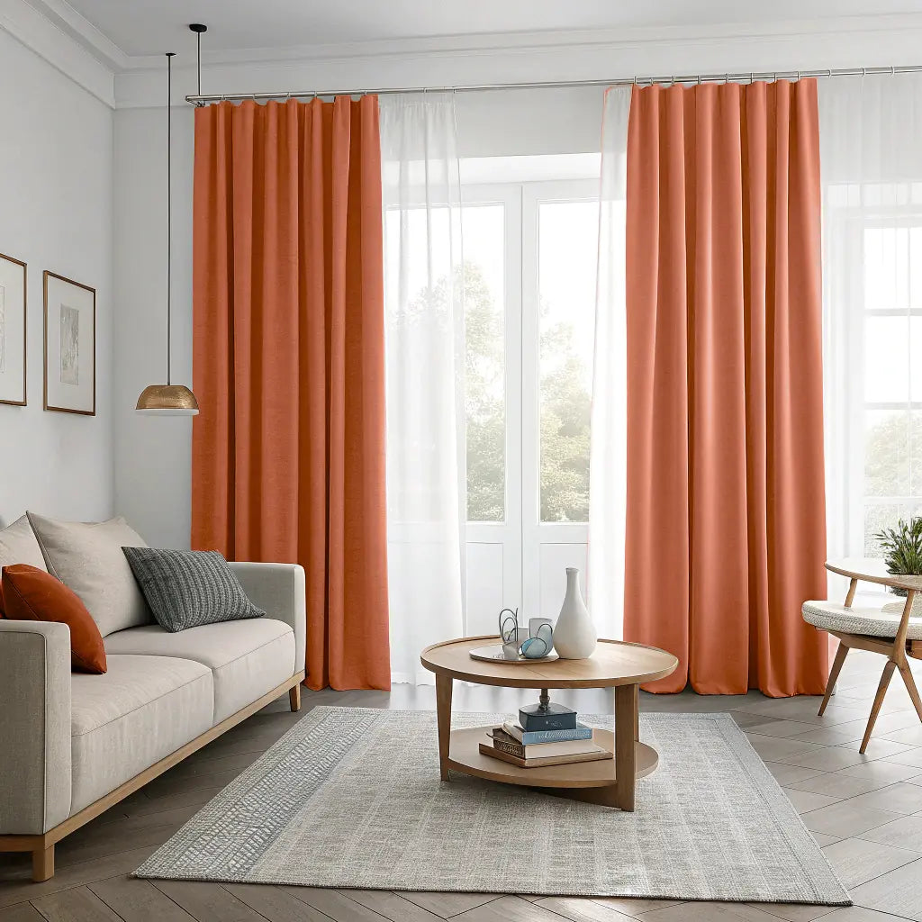 Cinnamon Velvet Curtain