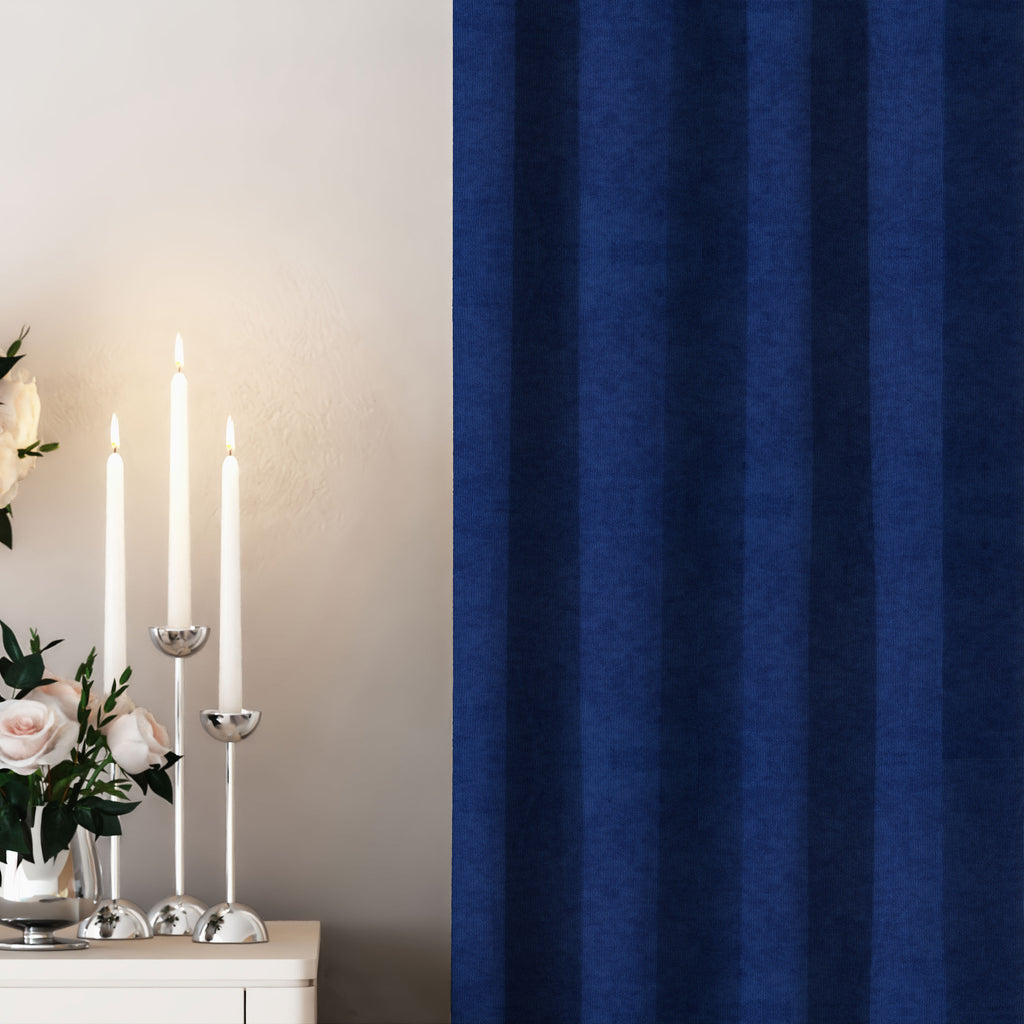 Nile Blue Velvet Curtains