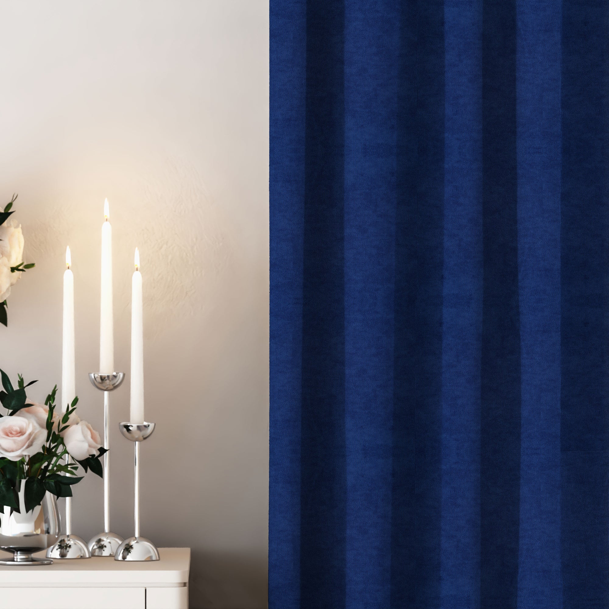 Nile Blue Velvet Curtains