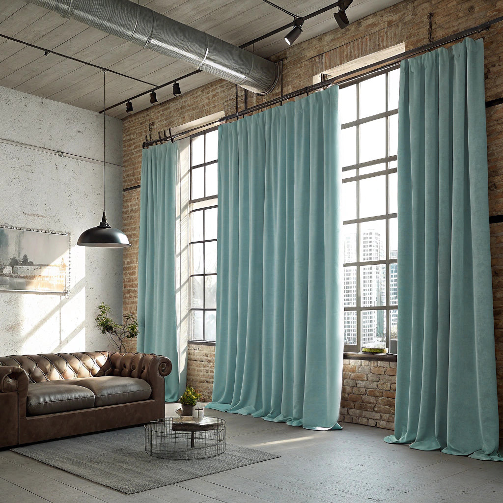 Blue Velvet Curtains