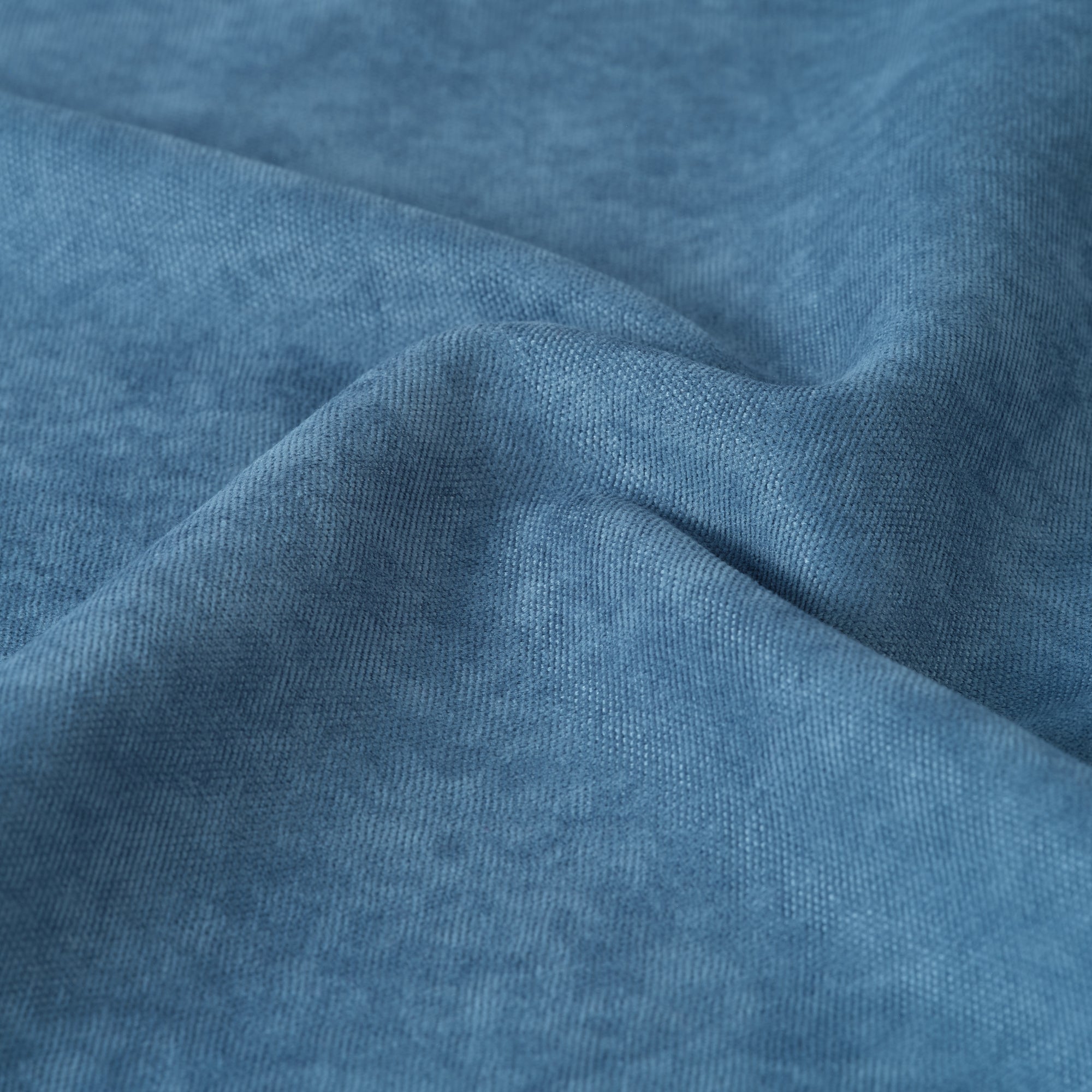 Horizon Blue Velvet Curtains