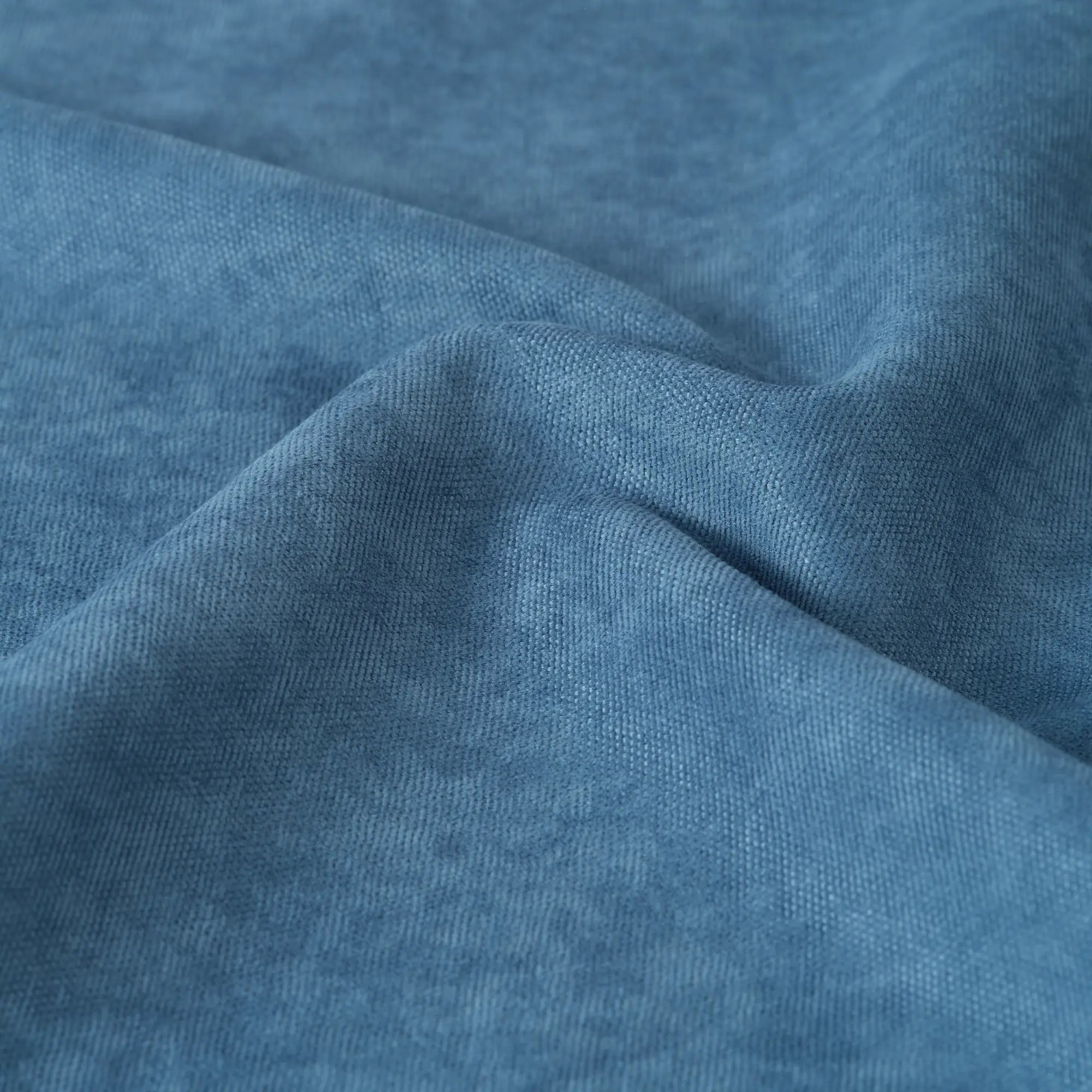 Horizon Blue Velvet Curtains