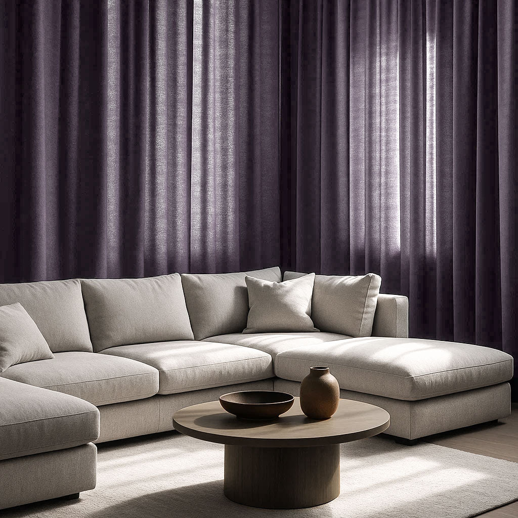 Cloudy Gray Velvet Curtains