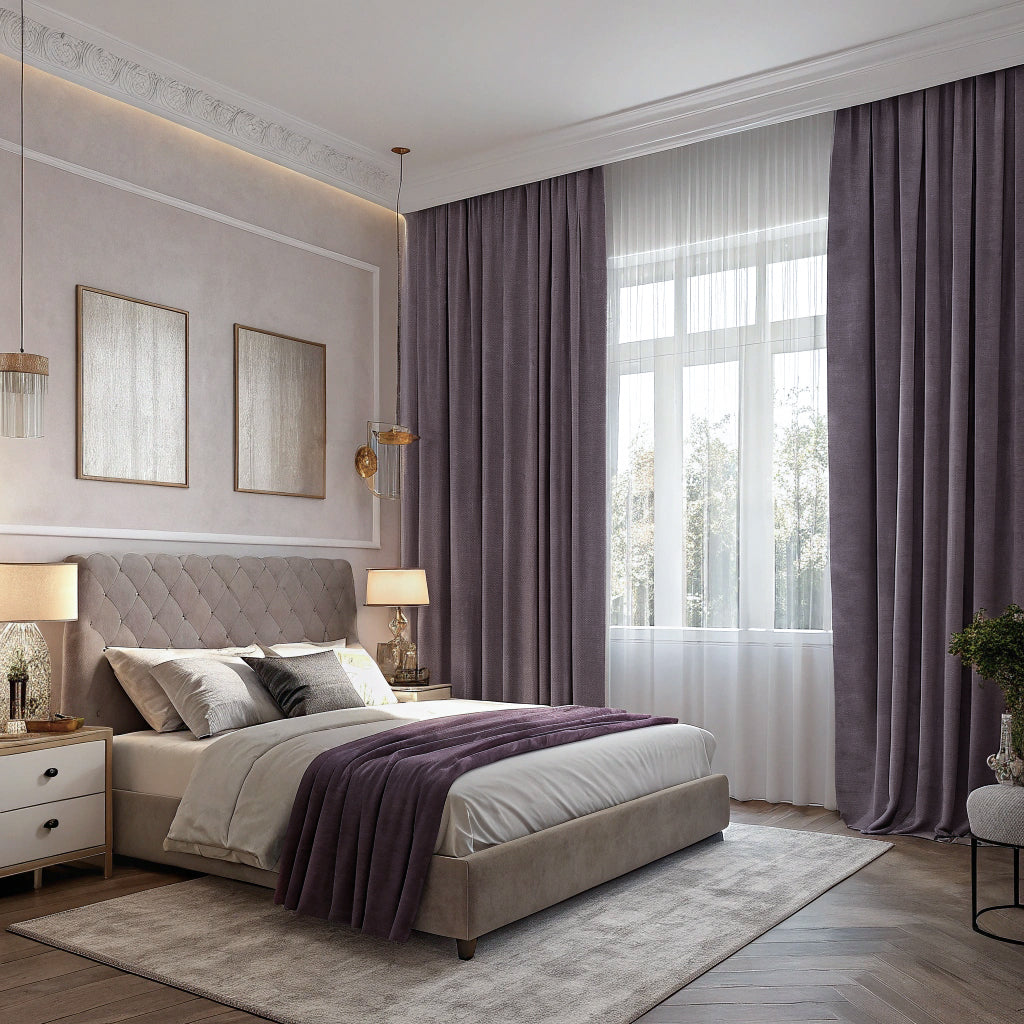 Cloudy Gray Velvet Curtains