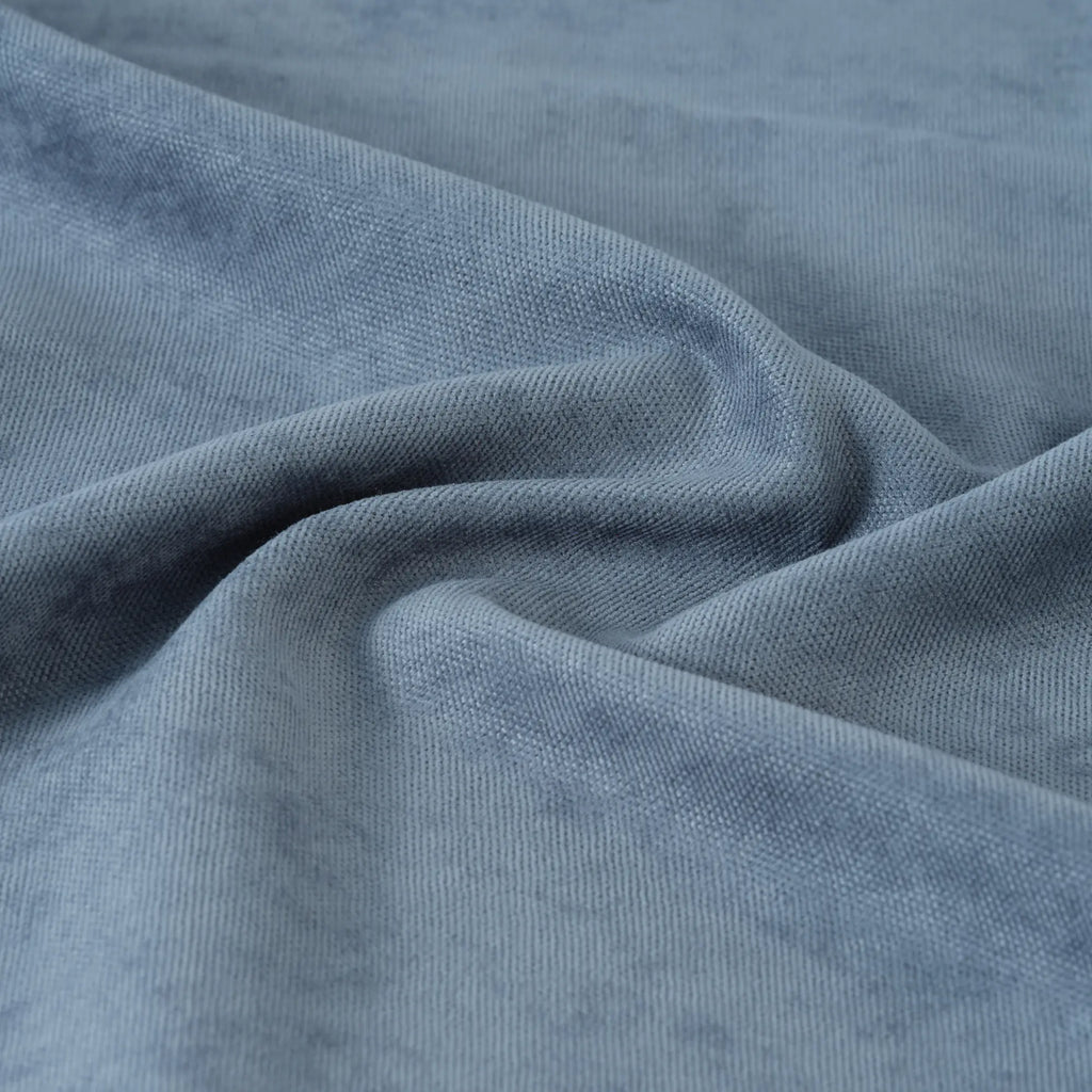 Mist Blue Velvet Curtains